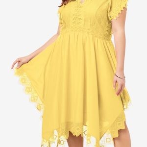 Lovely Lace Dress - Lemon Mist - New without tags